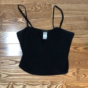 V-neck crop top